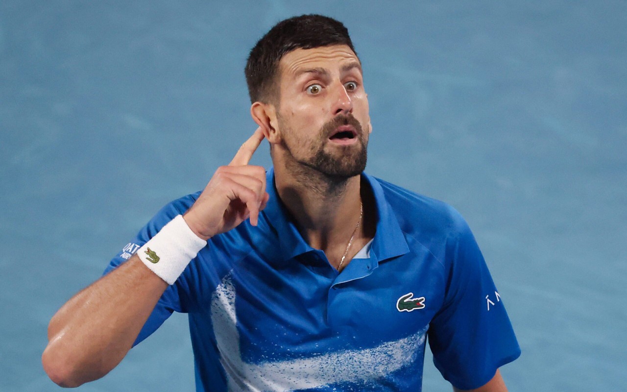Novak Djokovic no Australian Open (Foto: David Gray/AFP)