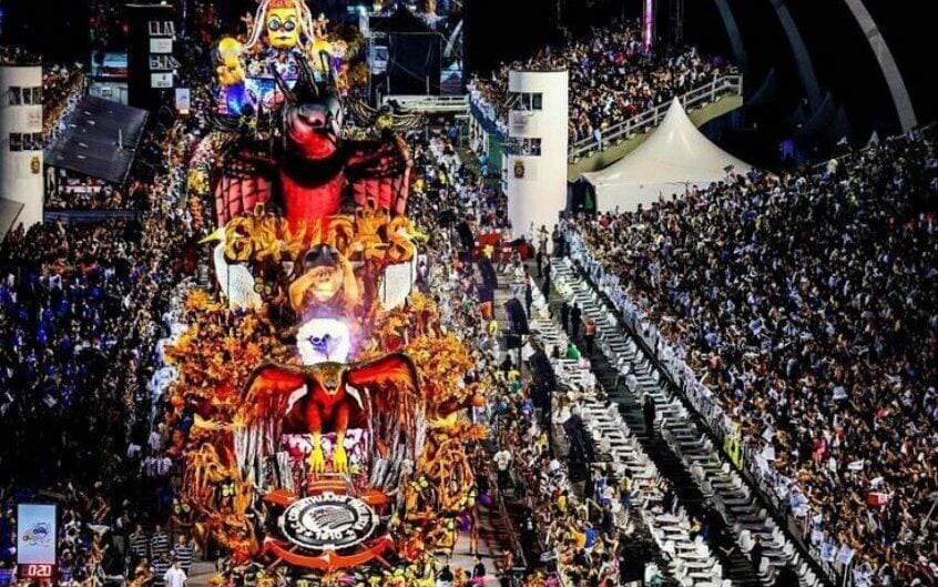 Gaviões da Fiel em desfile de 2023 (Foto: Reprodução)