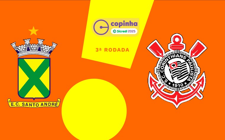 Santo André e Corinthians se enfrentam, nesta sexta-feira (10), pela 3ª rodada da Copinha (Foto: Arte Lance!)