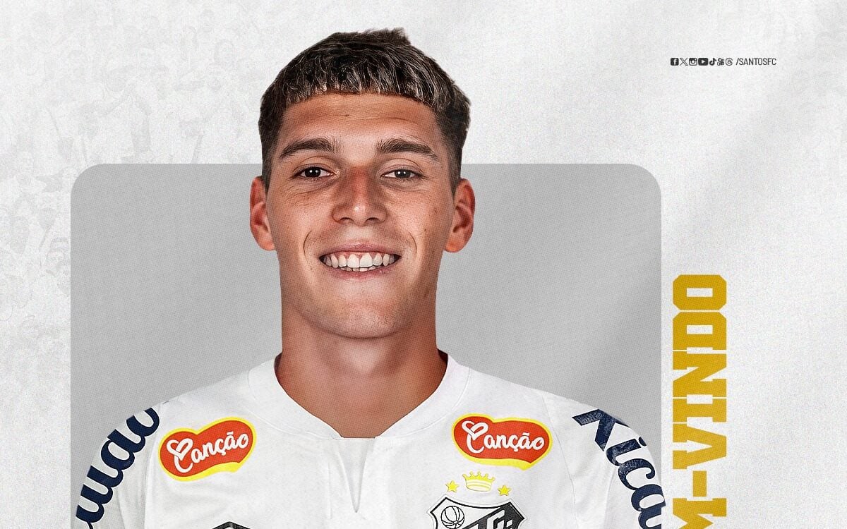 Benjamín Rollheiser é o novo reforço do Santos para a temporada 2025 (Foto: Reprodução/X/@SLBenfica)