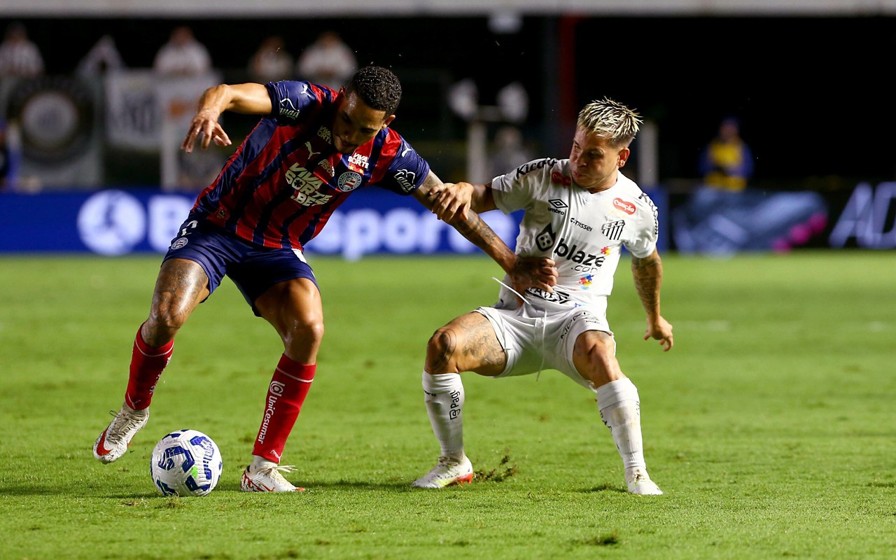 Soteldo retorna ao Santos diante do Bahia depois de ter sido poupado contra o Vasco. (Foto: Mauricio De Souza/AGIF)