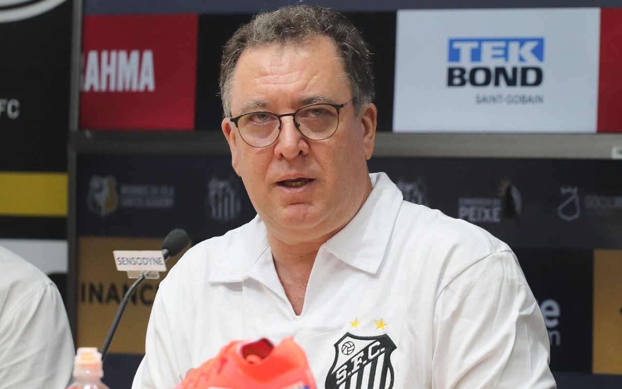 Marcelo Teixeira, presidente do Santos (Foto: Reinaldo Campos/AGIF)