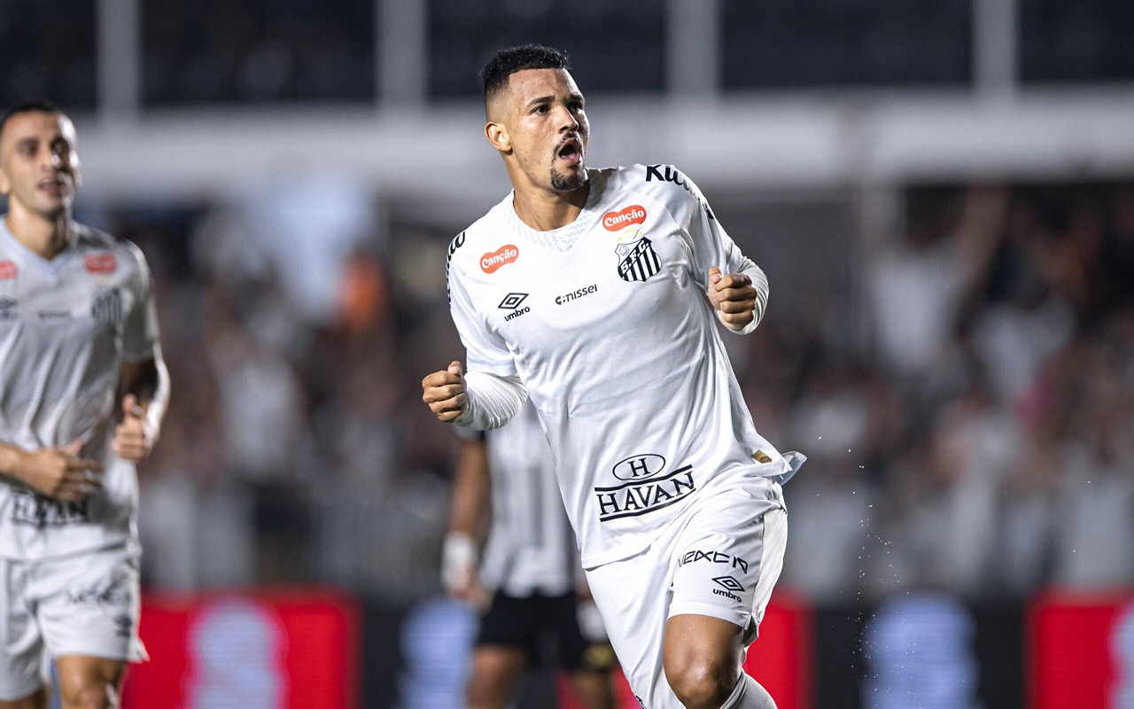 Ze Ivaldo provoca Atlético-MG após gol pelo Santos (Foto: Abner Dourado/AGIF)