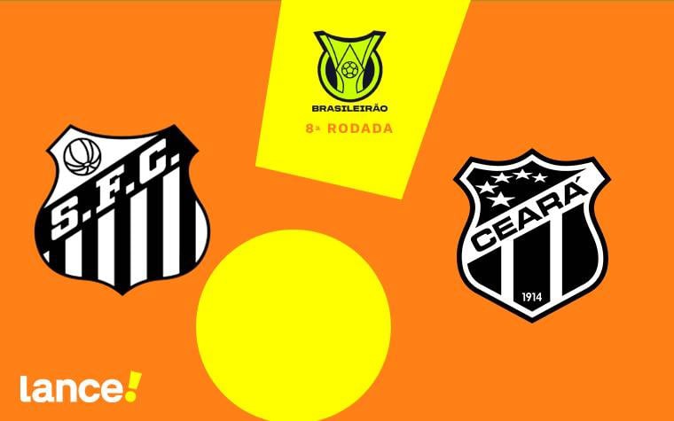 O Santos recebe o Ceará na próxima segunda-feira (12), pela 8ª rodada do Campeonato Brasileiro