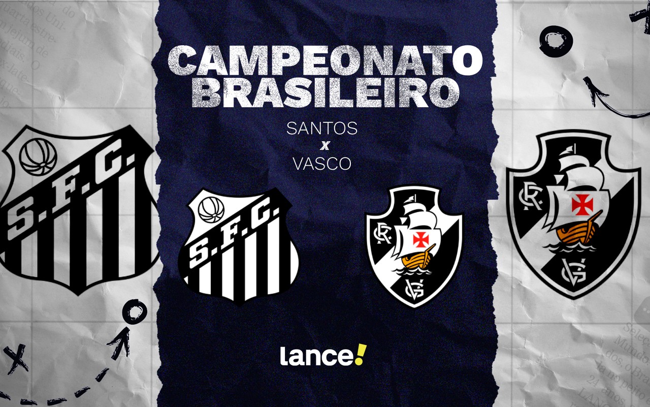 Santos e Vasco duelam pela 20ª rodada do Campeonato Brasileiro