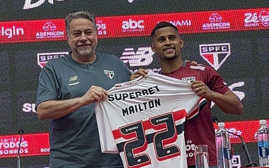 Maílton vestirá a camisa 22 do São Paulo (Foto: Izabella Giannola/ Lance!)