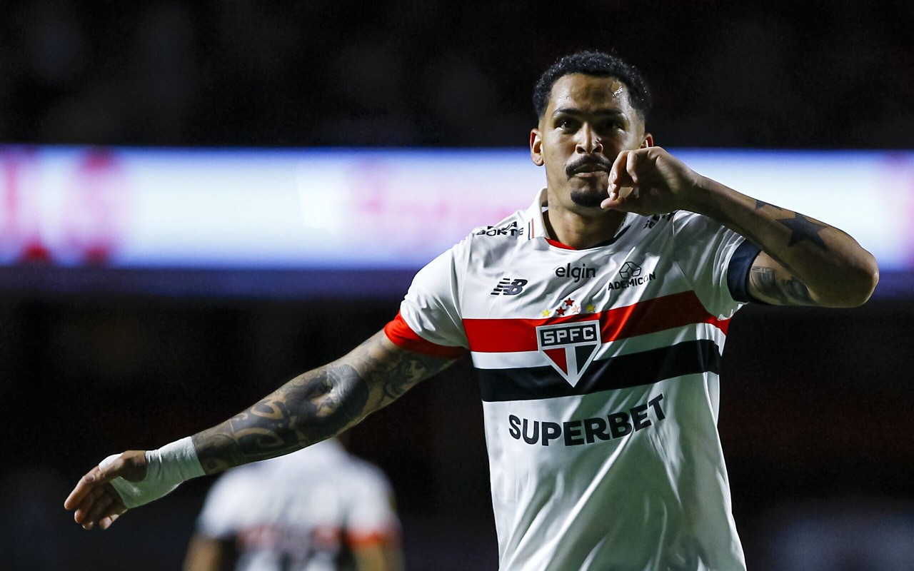 Luciano marcou o gol da vitória do São Paulo contra o Guarani pelo Paulistão. (Foto: Marco Miatelo/AGIF)