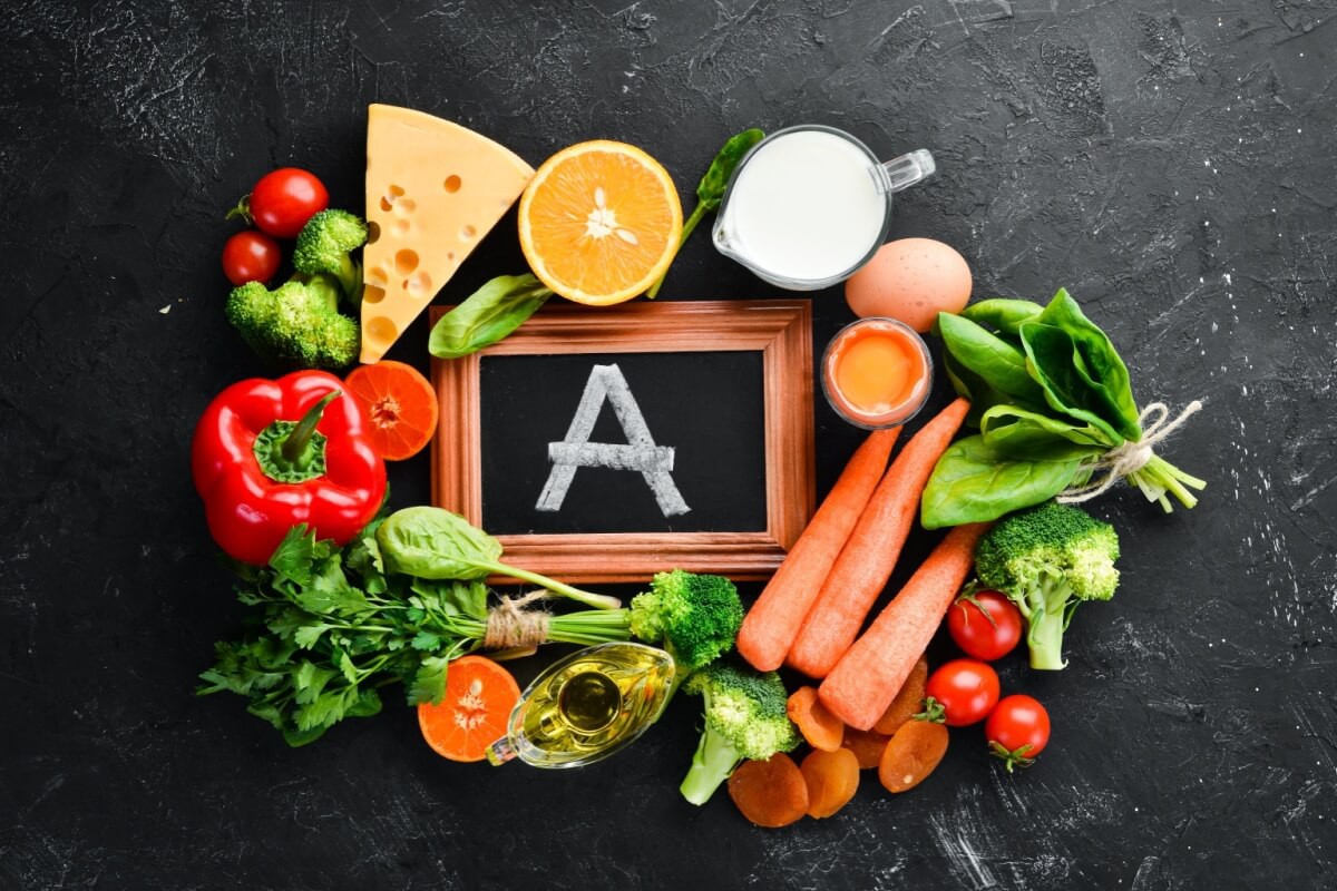 A vitamina A pode ser encontrada em alguns tipos de alimentos