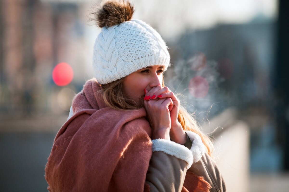 O frio pode causar queimaduras na pele