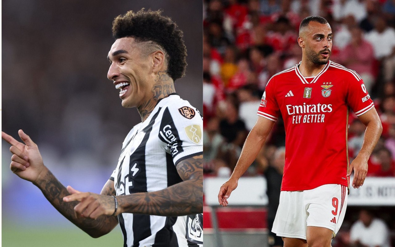Igor Jesus e Arthur Cabral (Fotos: Vítor Silva/Botafogo;Divulgação/Benfica)