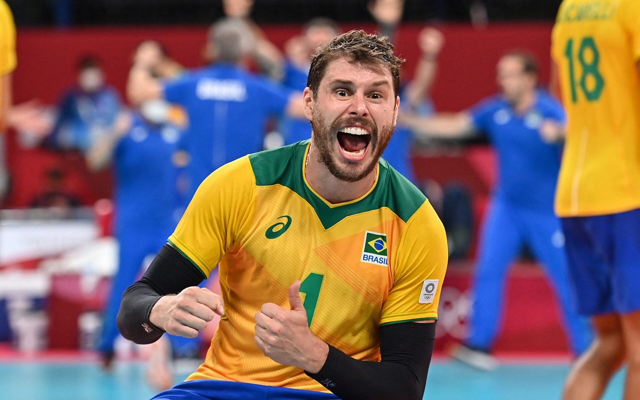 Bruninho foi campeão olímpico nos Jogos do Rio, em 2016 (Foto: Angela Weiss / AFP)