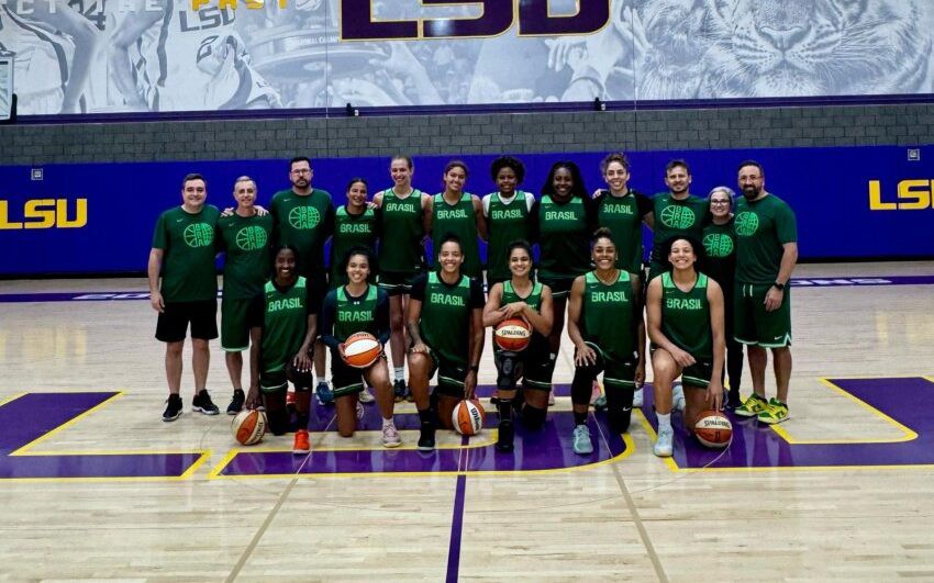 Equipe brasileira escalada para jogar contra times da WNBA (Foto: CBB)