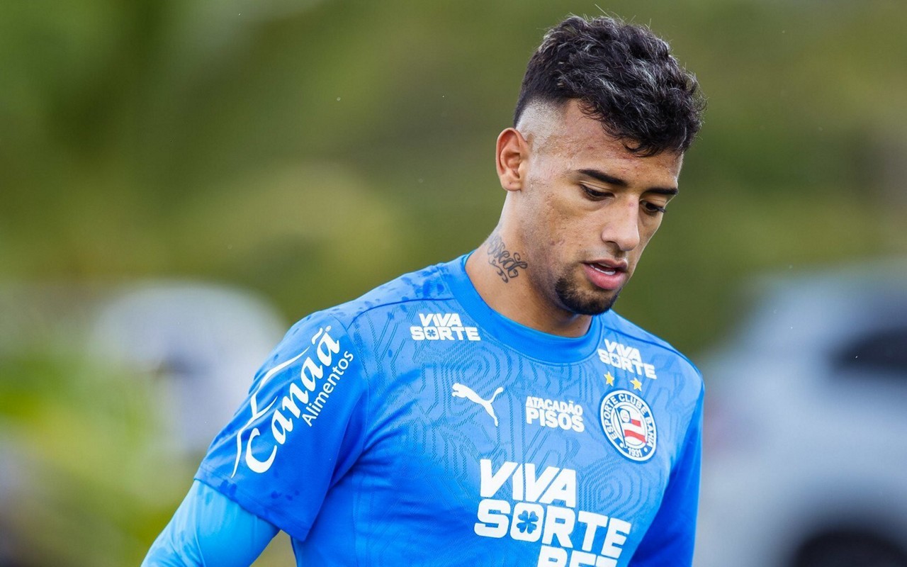 Lucho Rodríguez em treino pelo Bahia (Foto: Letícia Martis / EC Bahia)