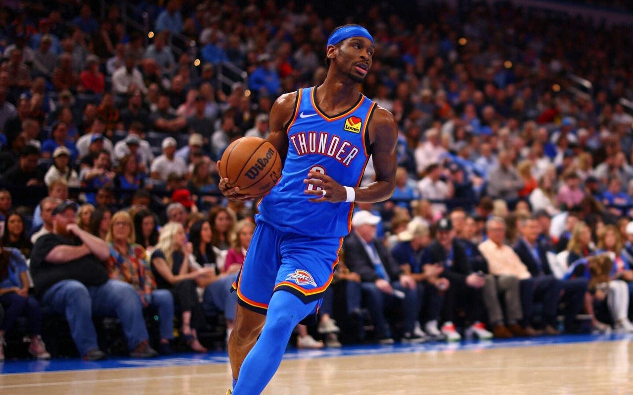Shai Gilgeous-Alexander é jogador do Oklahoma City Thunder (Foto; Zach Beeker/AFP)