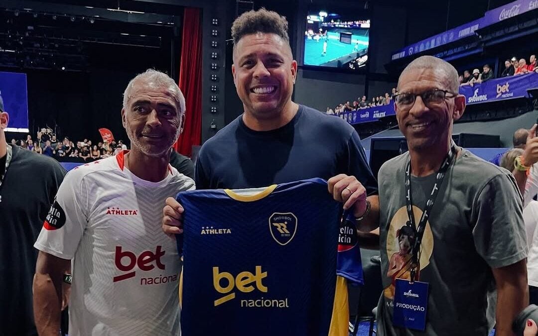 Romário, Ronaldo e Djalminha (Foto: Divulgação)