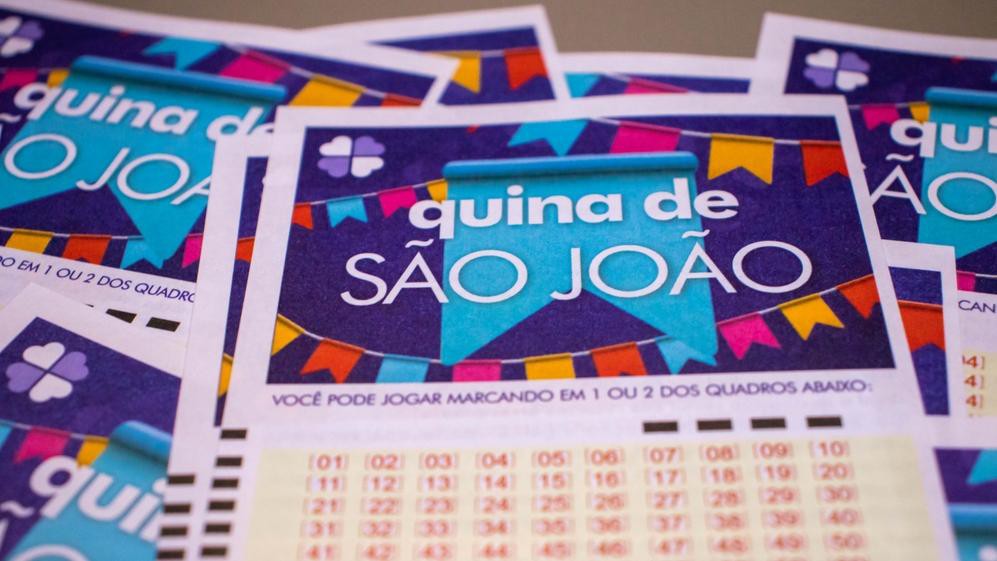 Apostas para a Quina de São João, com prêmio estimado em R$ 220 milhões, podem ser feitas até as 19h deste sábado (22/6)