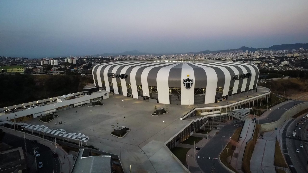 A Arena MRV será palco da disputa entre Galo e Bragantino 