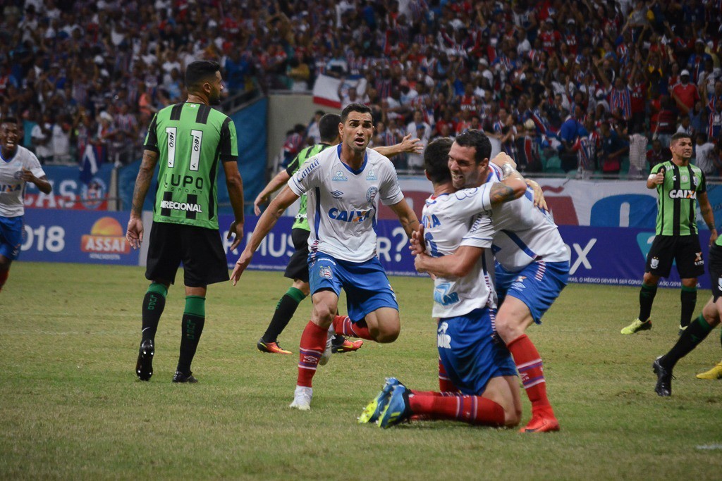 Em partida burocrática, América é derrotado pelo Bahia por 1 a 0