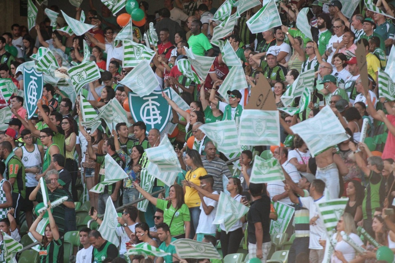 A torcida do América tem comparecido em bom números aos jogos do clube no Independência 