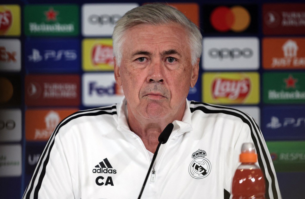 O técnico do Real Madrid, Carlo Ancelotti