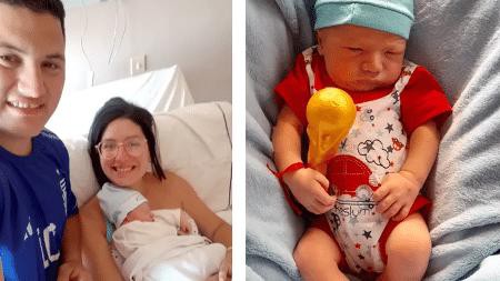 Lionel Enzo Julián, bebê que recebeu nome de jogadores da Argentina