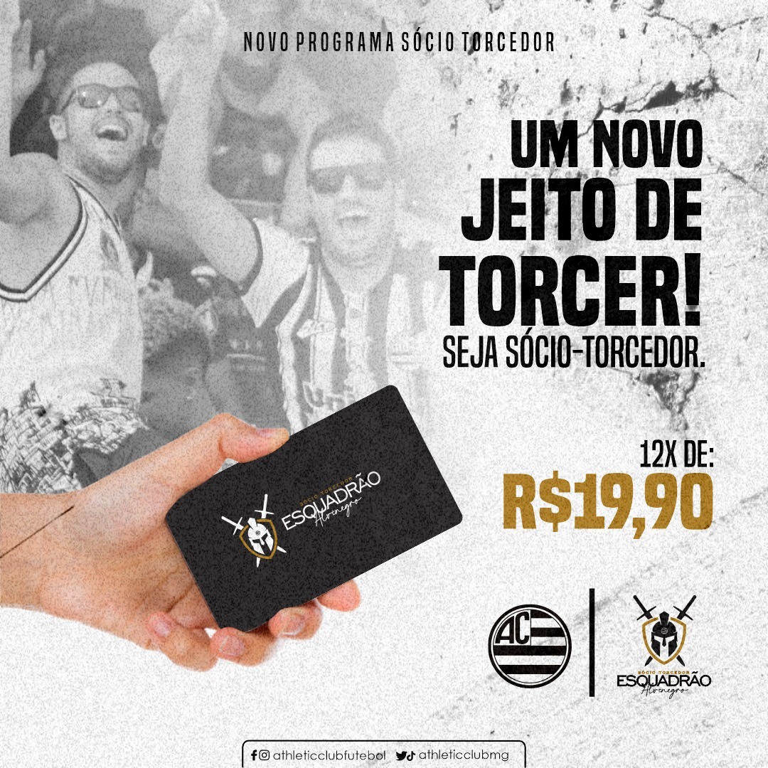Esquadrão lança programa de sócio-torcedor com mensalidade de R$19,90