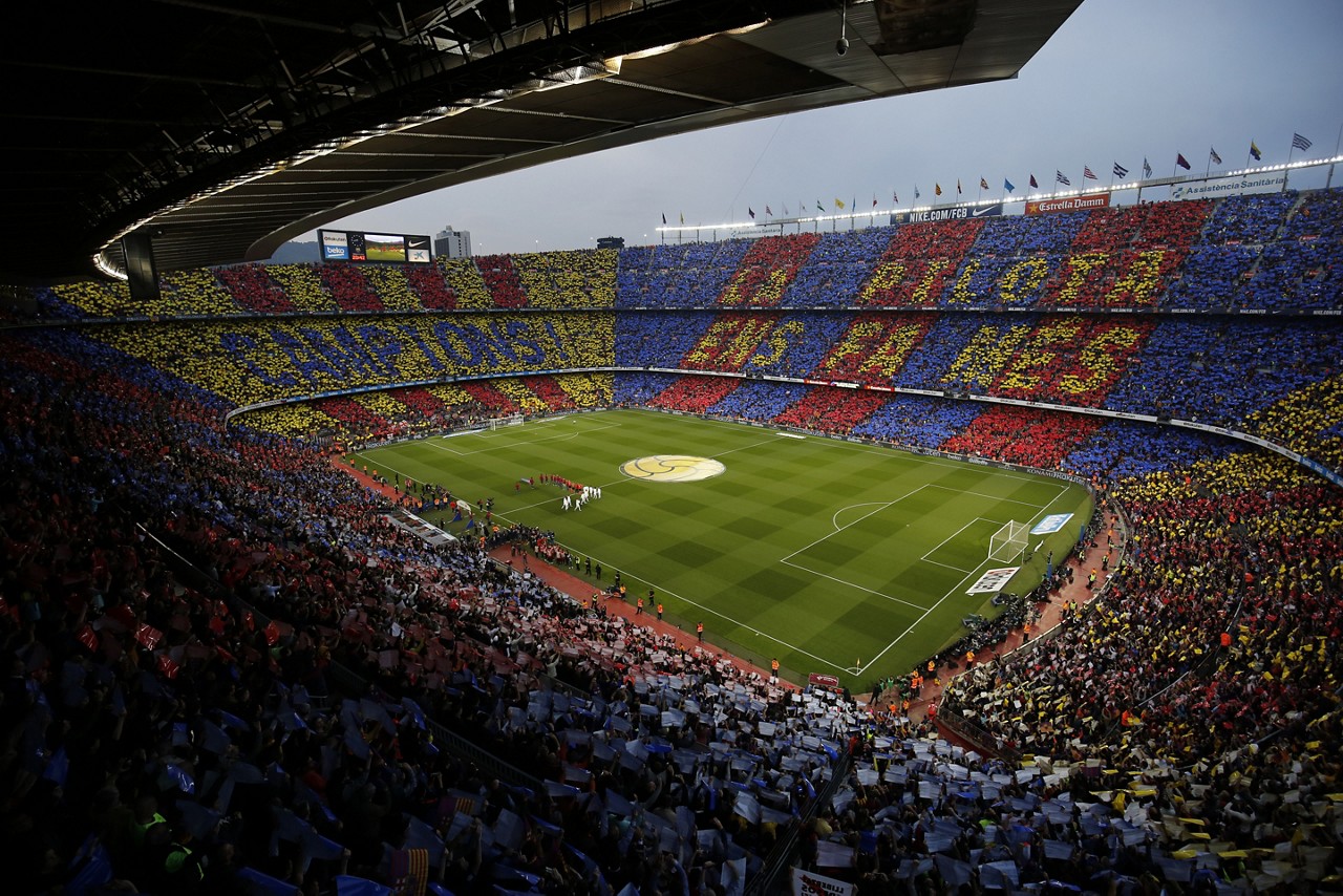Camp Nou, palco de glórias do Barcelona