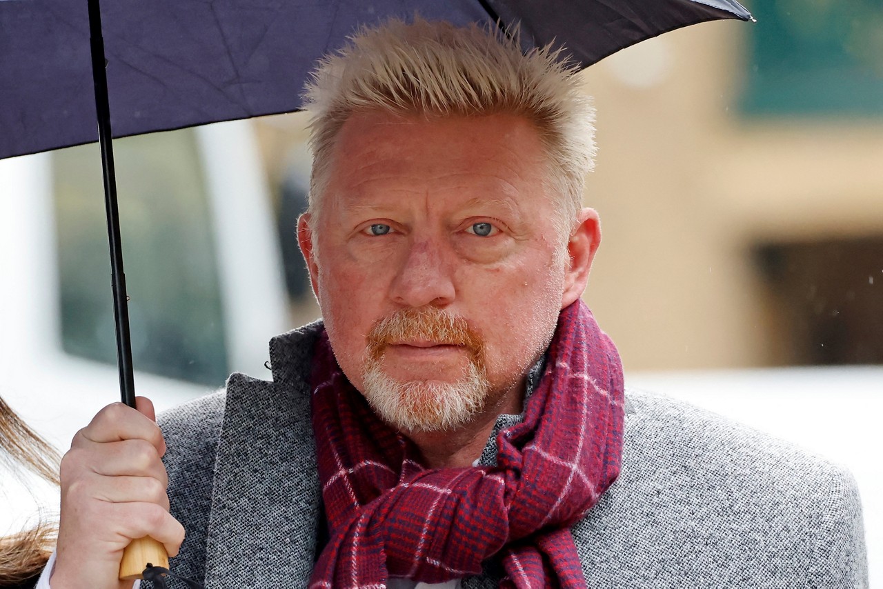 O ex-tenista Boris Becker, que está preso
