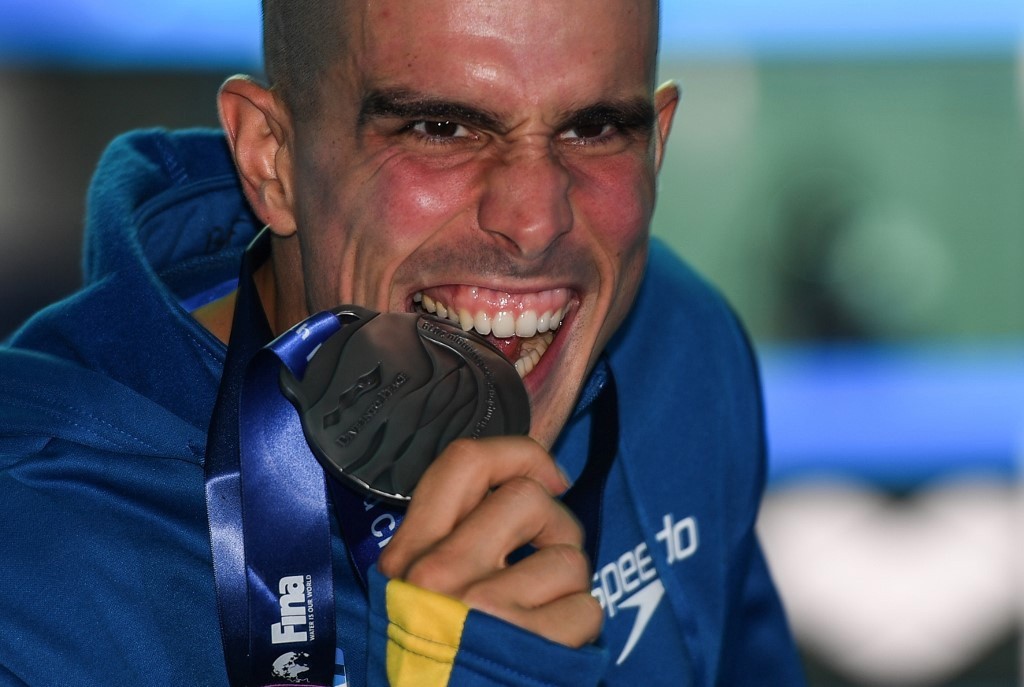 O nadador brasileiro conquistou o vice-campeonato mundial no estilo, na Coreia do Sul