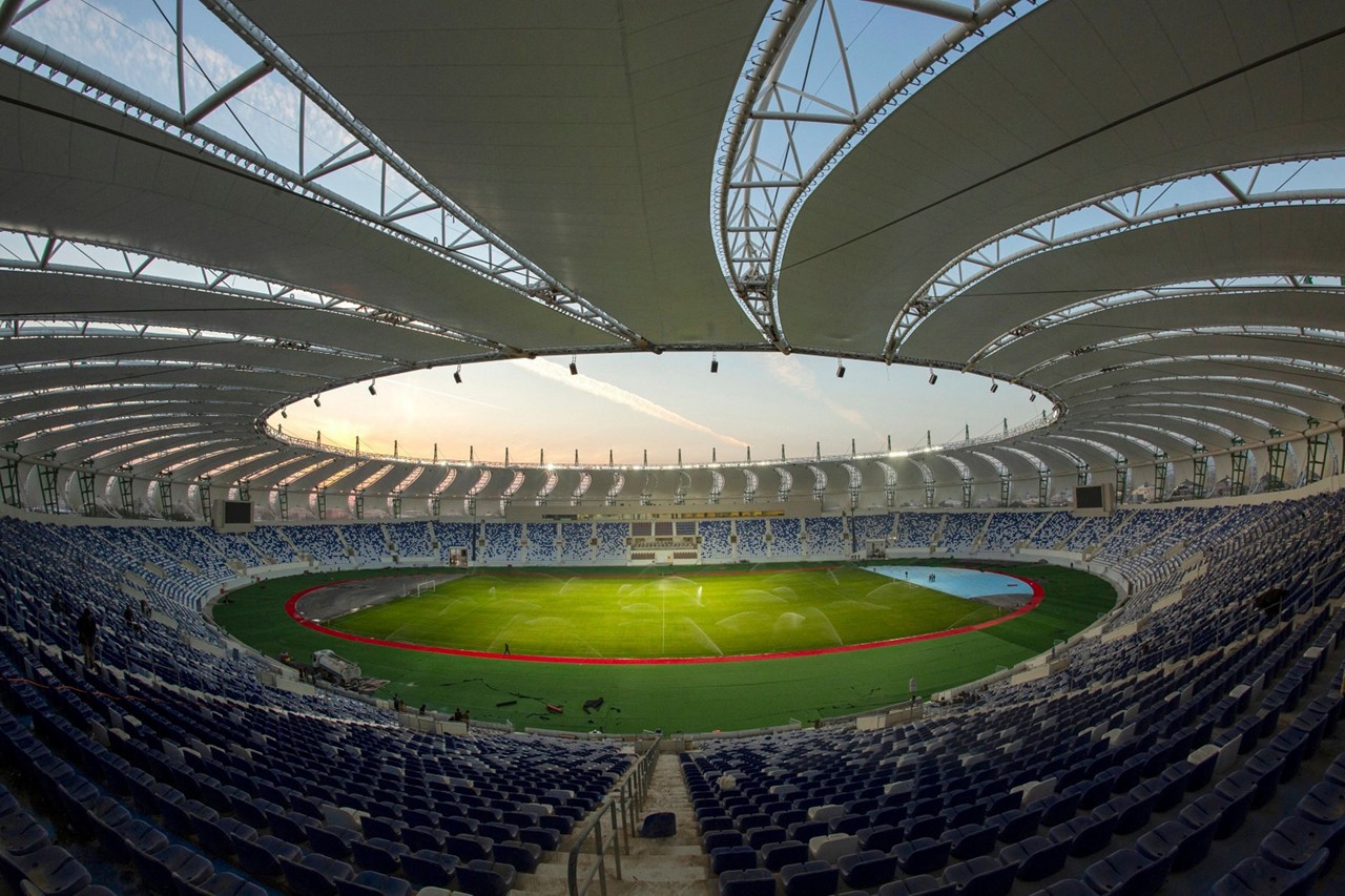 stádio Al-Minaa, localizado em Basra