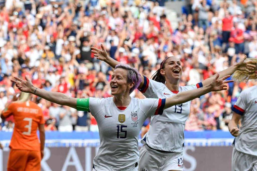 Estados Unidos, de Rapinoe e cia, faturou a última Copa do Mundo feminina, realizada em 2019