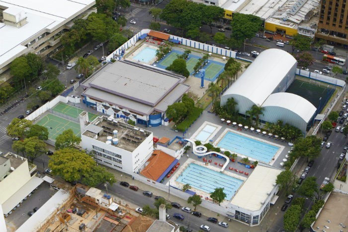 Vista aérea do Parque Esportivo do Barro Preto, na região Centro-Sul de Belo Horizonte