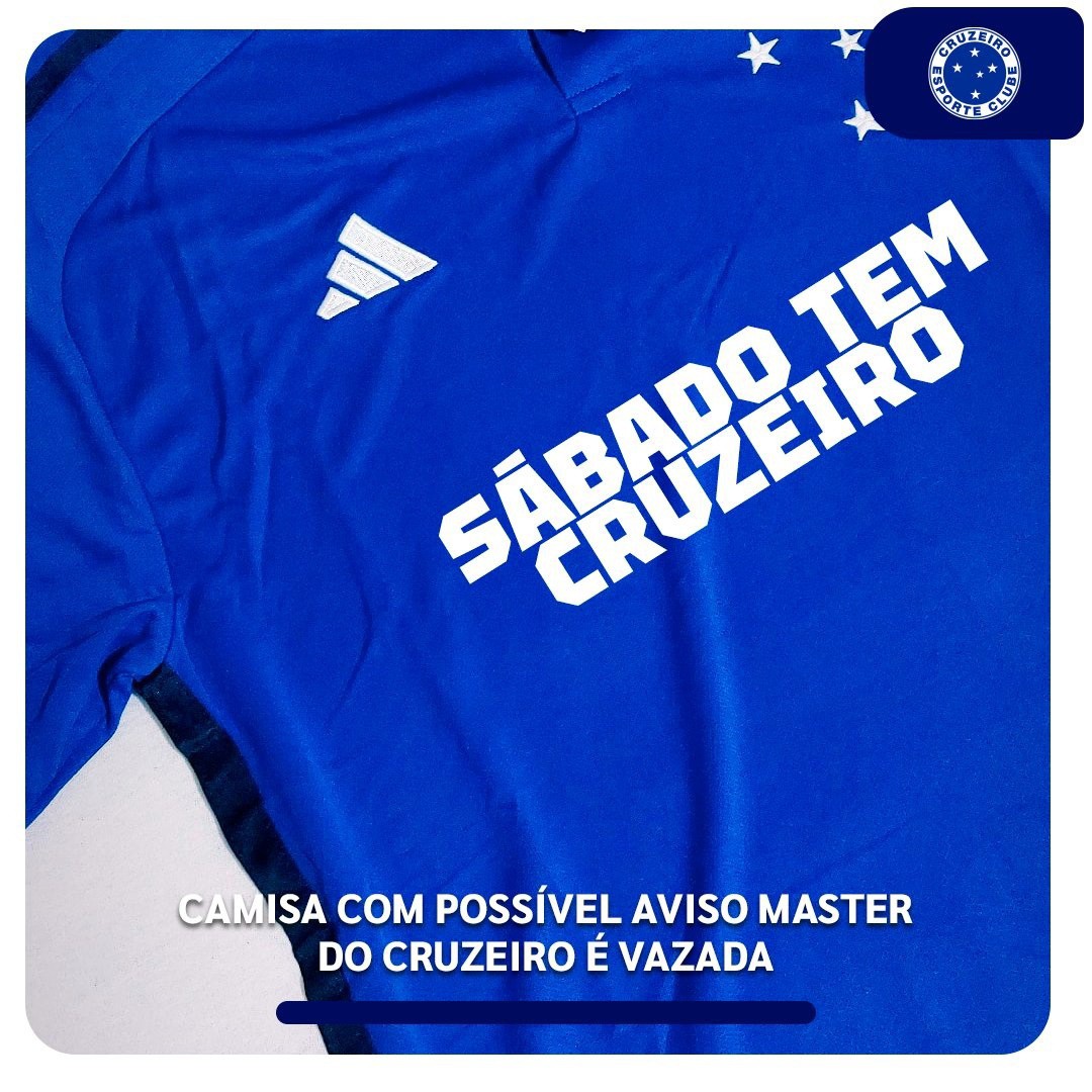 Cruzeiro publicou foto brincando com possível 'vazamento' do novo patrocinador