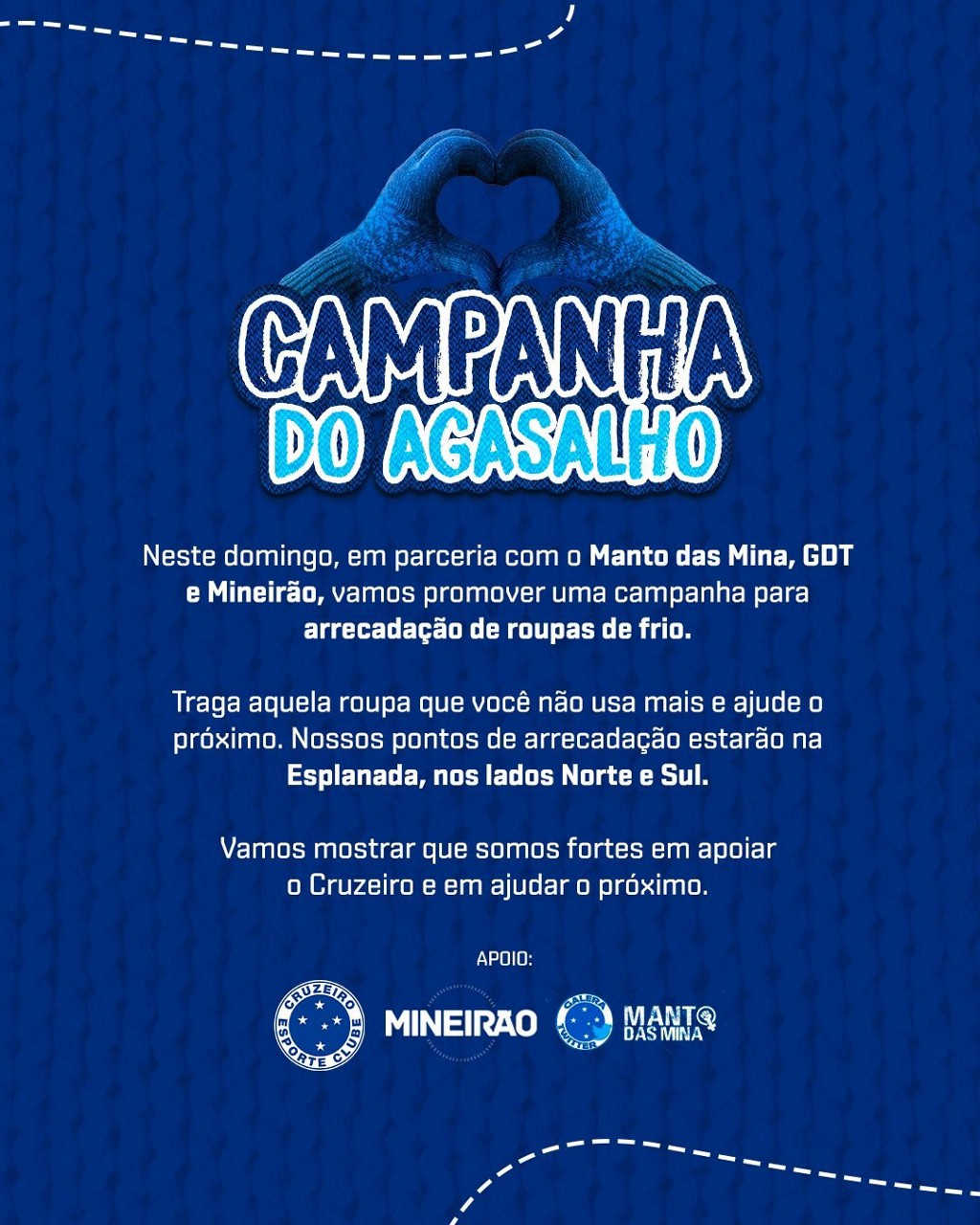 Campanha do agasalho Cruzeirojfif