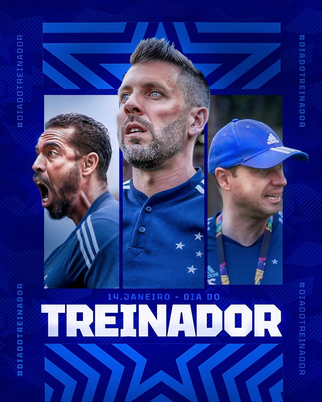 No Dia do Treinador, Cruzeiro faz postagem especial em homenagem aos técnicos que trabalham no clube