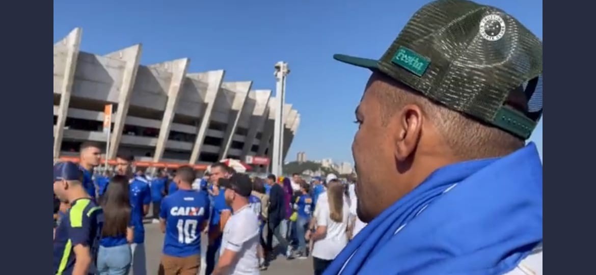 José Carlos se emocionou desde o primeiro momento em que avistou o Mineirão
