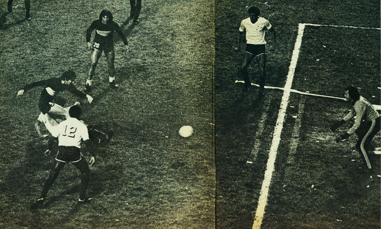 Gol del Toti Veglio contra Raul na final da Libertadores 1977