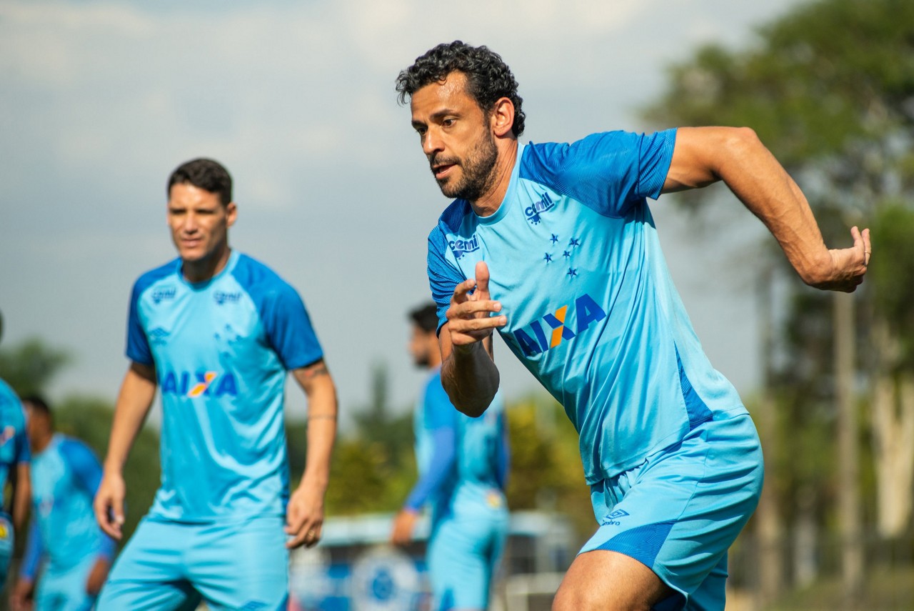 Fred foi a grande novidade no treino celeste nesta segunda-feira