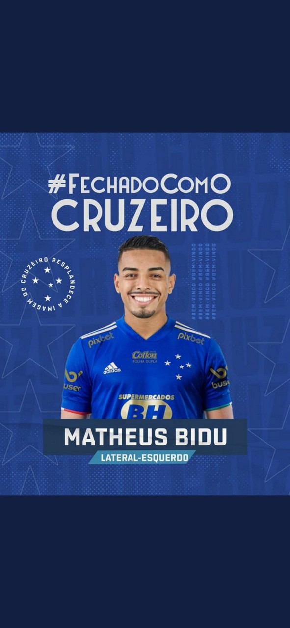 Bidu novo reforço do Cruzeirojpg