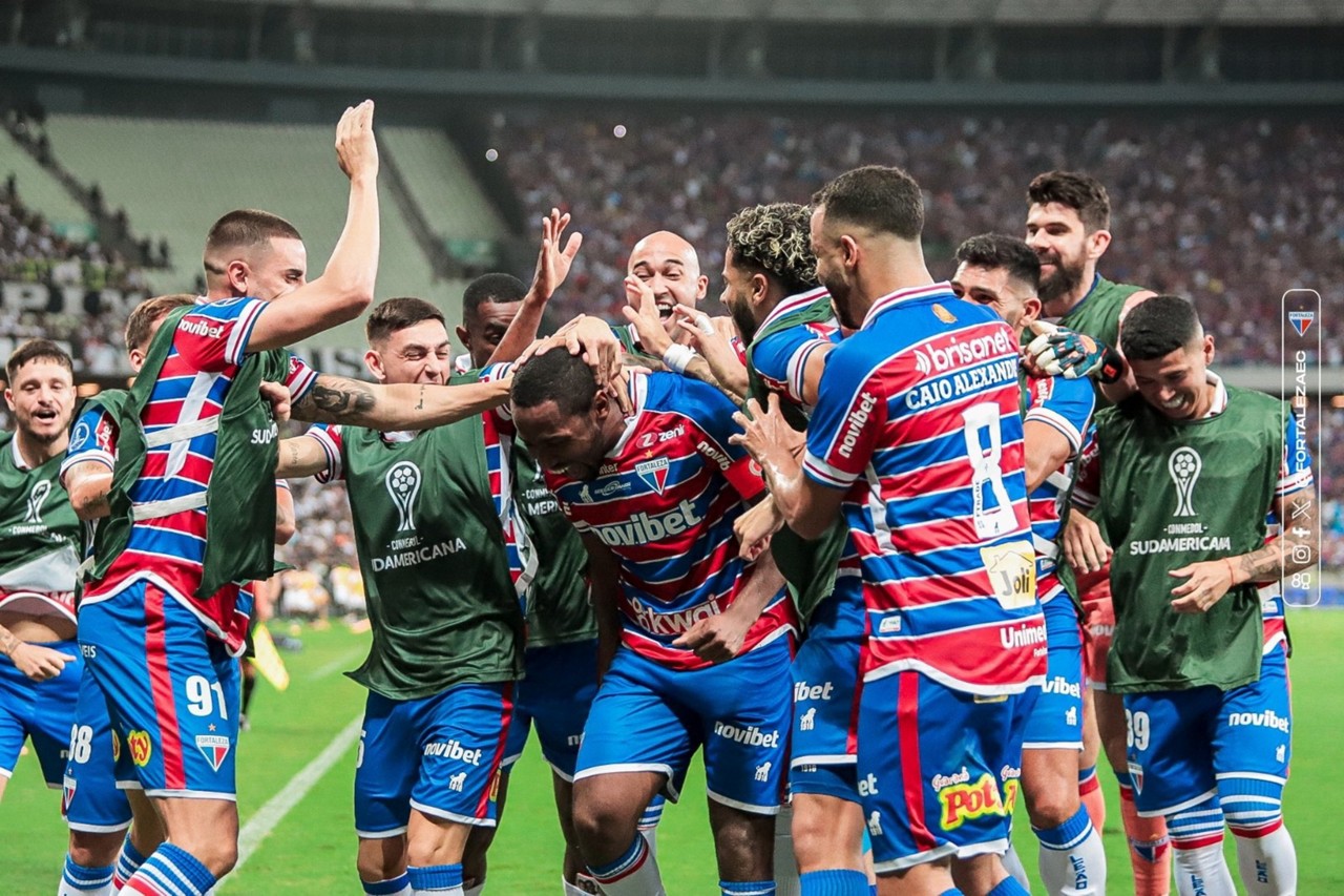 Fortaleza festejou a classificação para a final da Copa Sul-Americana