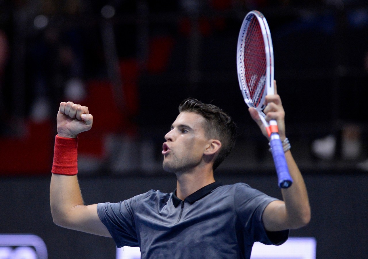 Dominic Thiem comemora vitória no Torneio de São Petersburgo