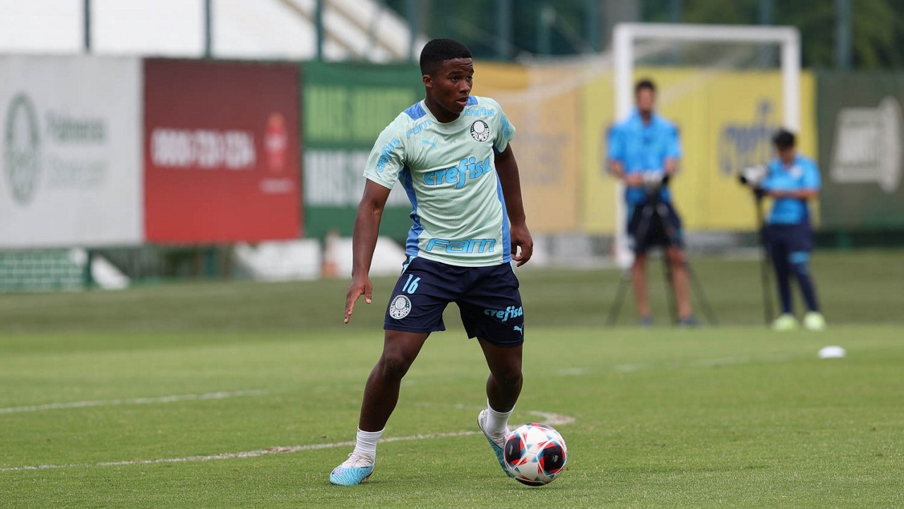 Endrick, atacante do Palmeiras