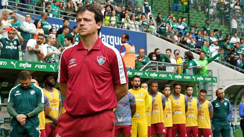O técnico do Fluminense, Fernando Diniz