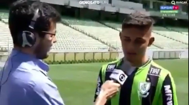 Jogador concedeu entrevista ao Sportv no final da partida
