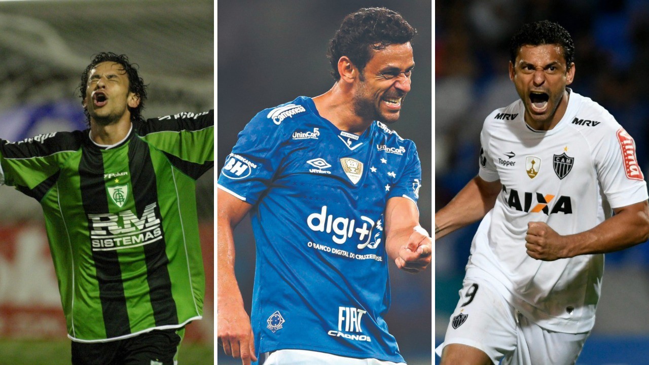 Descrição Fred já vestiu a camisa dos três clubes de BH