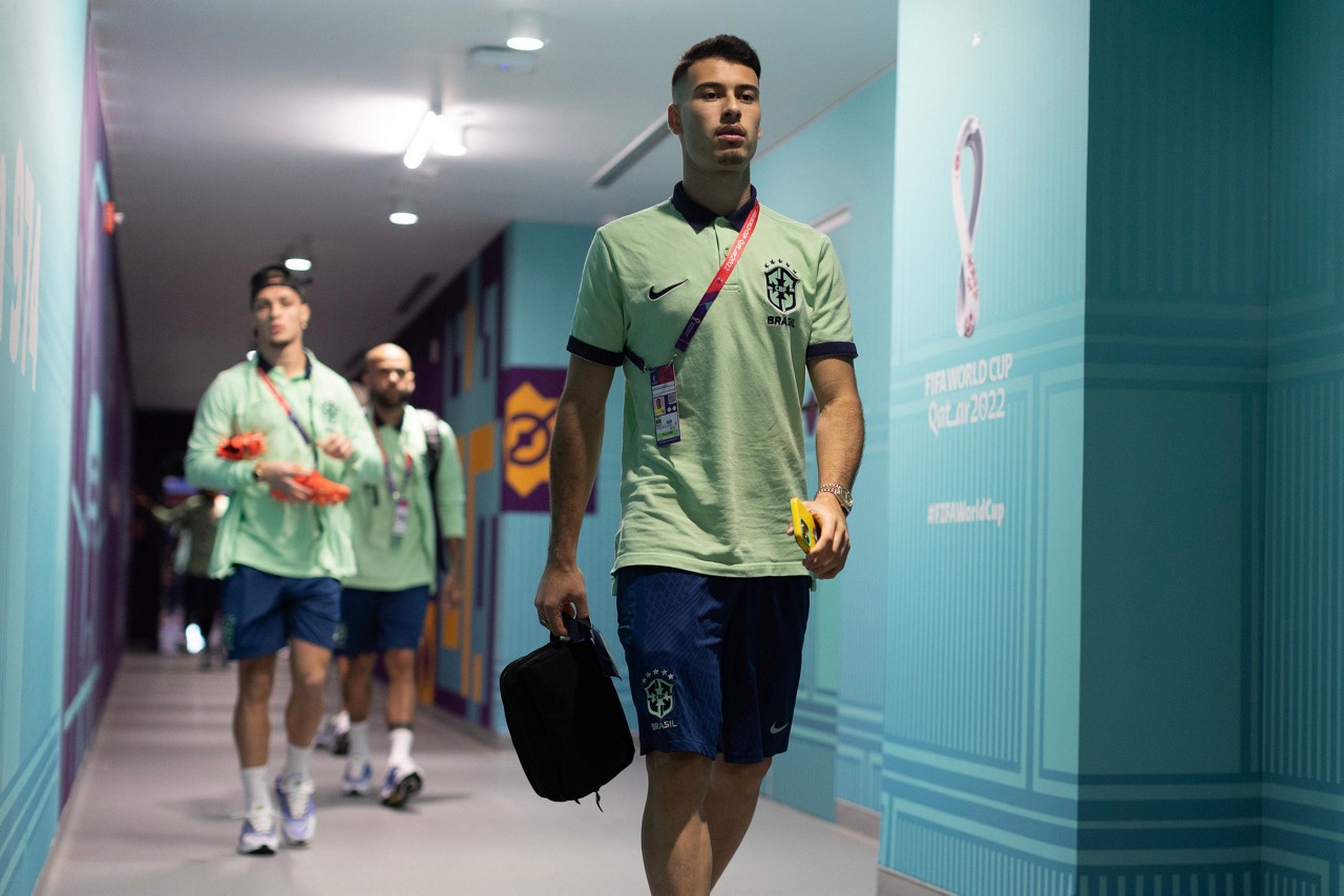 Gabriel Martinelli defendeu a Seleção Brasileira na Copa do Mundo de 2022