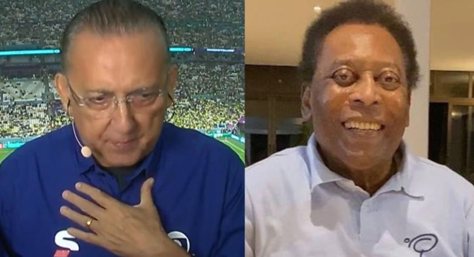 Galvão Bueno falou sobre o estado de saúde do amigo Pelé