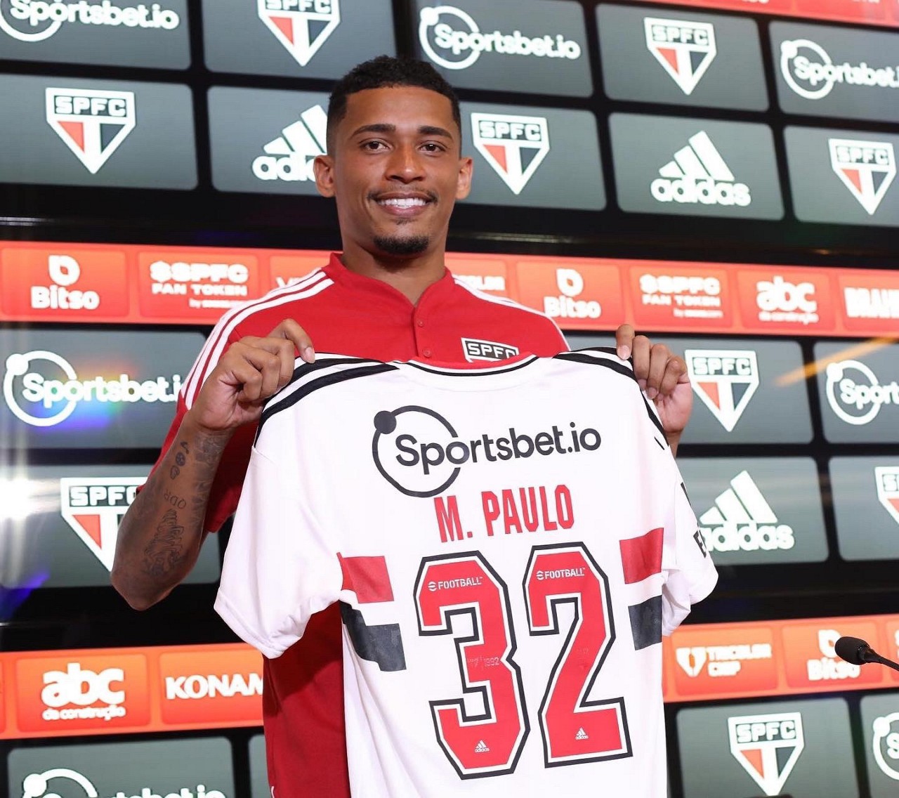Marcos Paulo foi apresentado no São Paulo
