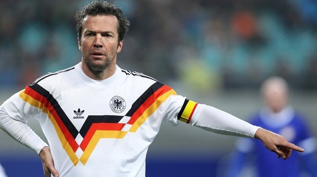 Alemão Lothar Matthaus foi um dos poucos jogadores a disputar 5 edições de Copas do Mundo