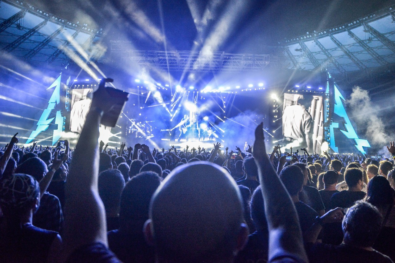 Banda Metallica se apresentou na quinta-feira (12) à noite no Mineirão